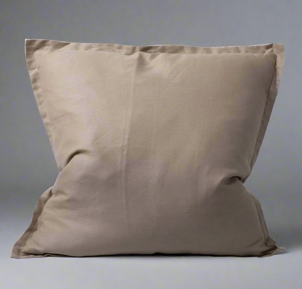 Indulge in the opulent grace and simplicity of Avignon's 100% Linen European Pillow. With its flange design and taupe hue, this pillowcase offers both comfort and aesthetic appeal. Crafted from pure linen, it is irresistibly soft to the touch and ideal for layering. Treat yourself to a superior sleep experience with the breathability and natural beauty of linen.