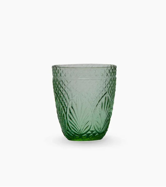 Vintage Green Glass Tumbler