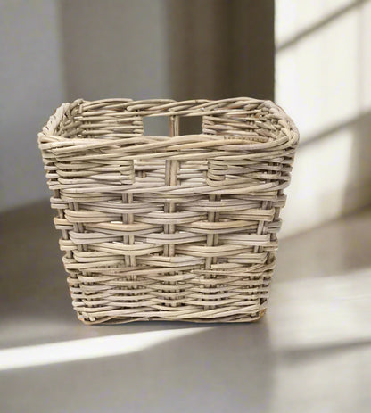 Lilly Open Weave Rattan Rectangular Basket