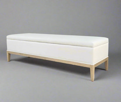 French Contemporary End-of-bed Storage Bench 160cm