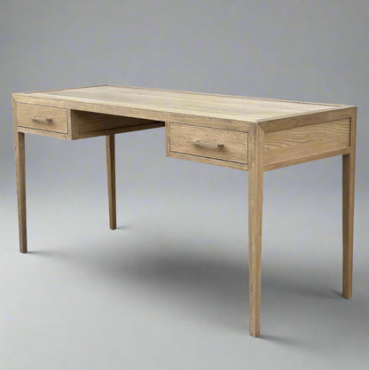 Weathered Oak French Contemporary Desk - Special Order