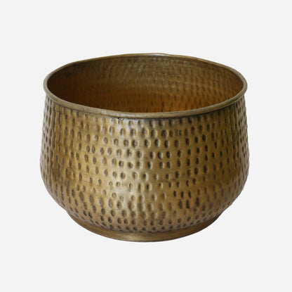 New York Antique Brass Finish Planter - Large