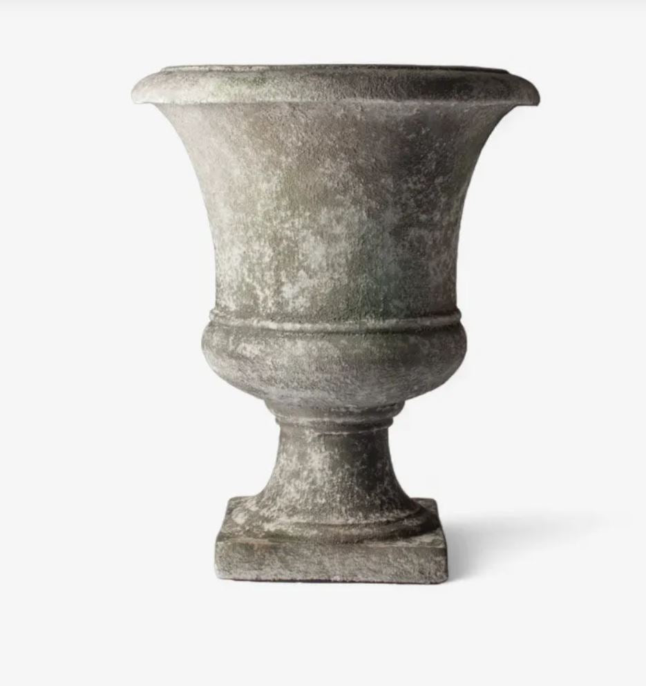 Williamson Distressed Grey Urn