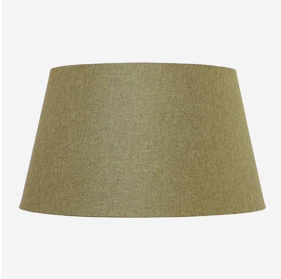 Verde Green Linen Taper Lamp Shade