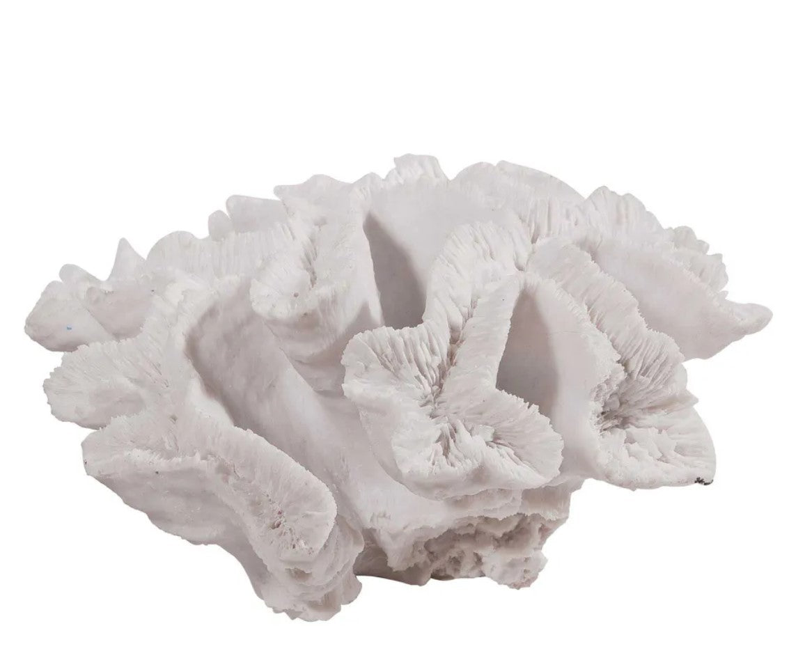 Our Karang White Coral Sculpture is perfect for any home. Crafted with polyresin for maximum durability, the stunning piece features intricate folds and varied textures, evoking the beauty of the ocean even when inside. The sculpture is easy to clean with a soft cloth for a long-lasting, realistic art piece.