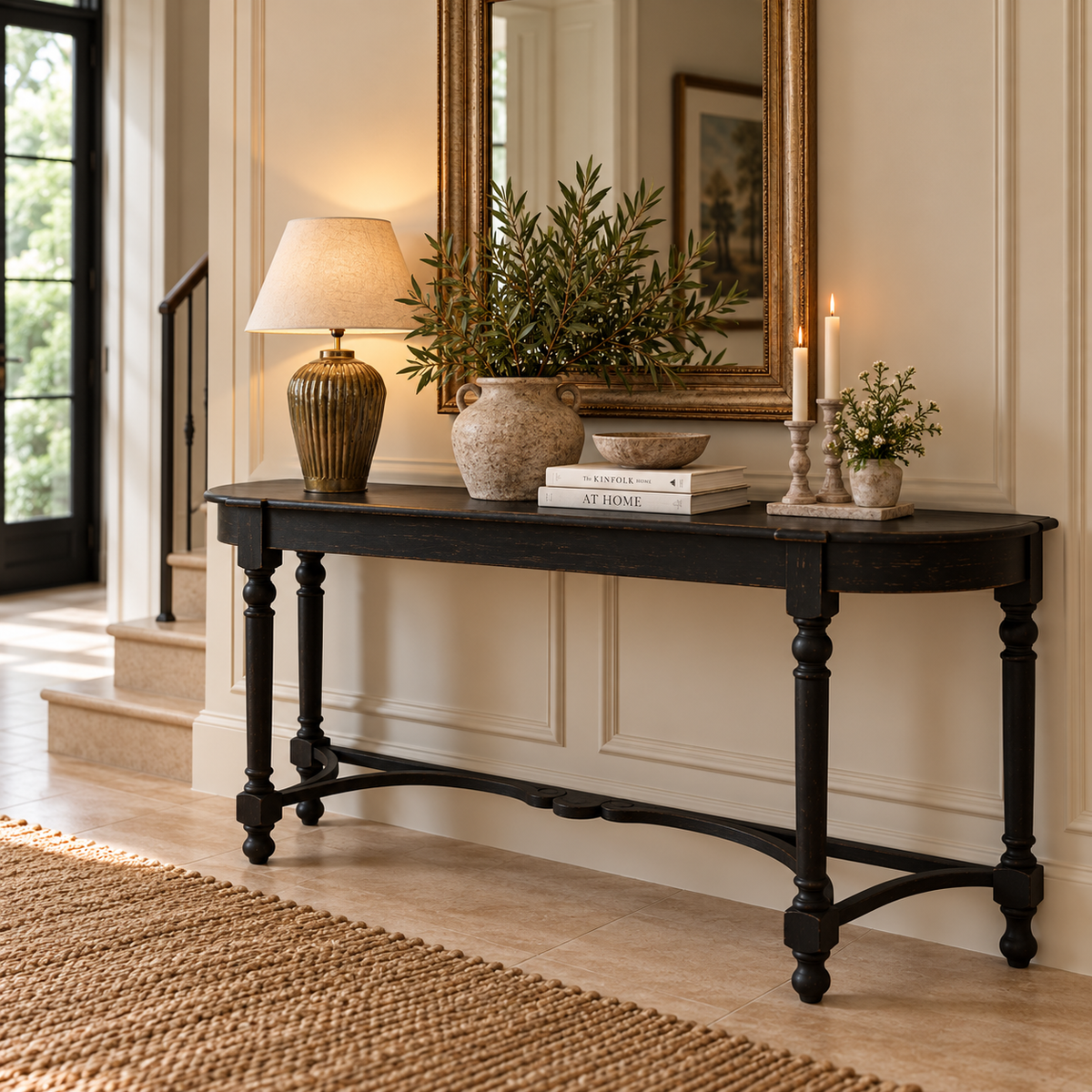 Gabrielle Black Timber Console Table | In Stock & Ready To Ship