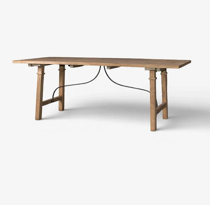 Alba Oak & Iron Dining Table 210cmL | Pre Order Now | Arriving Early September