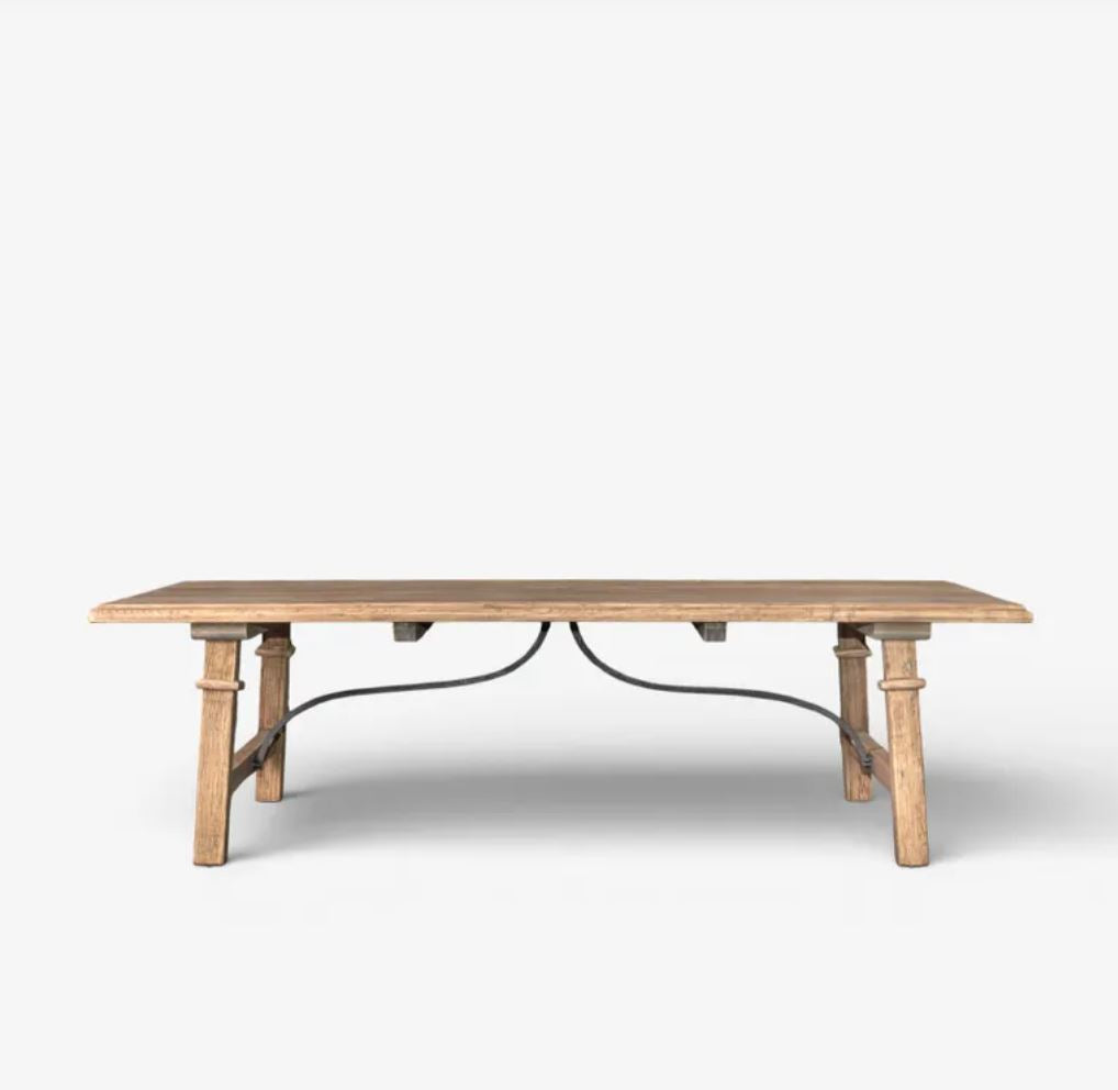 Alba Oak & Iron Coffee Table | Pre Order Now |  Arriving Mid October