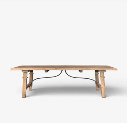 Alba Oak & Iron Coffee Table | Pre Order Now |  Arriving Mid October