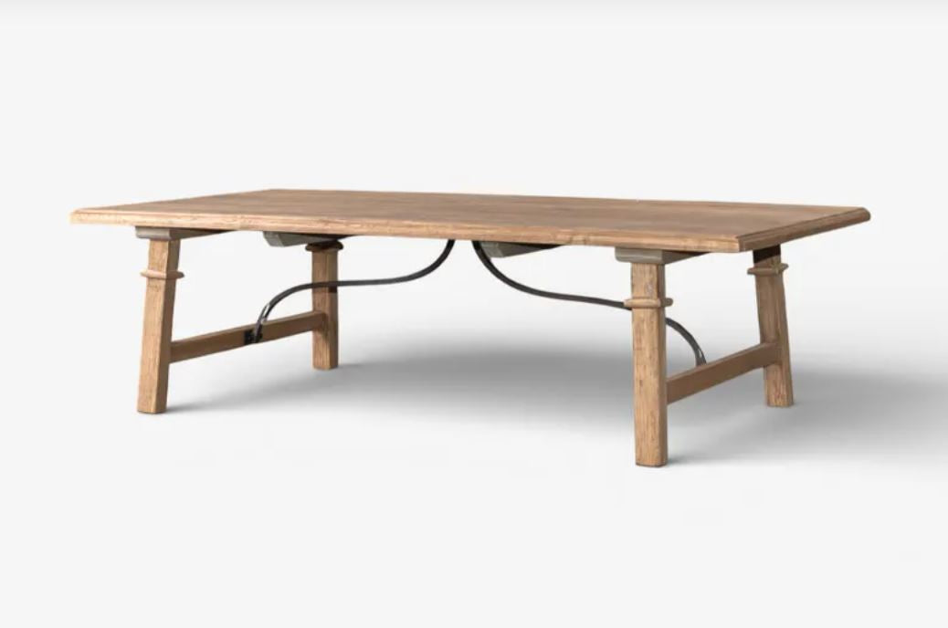 Alba Oak & Iron Coffee Table | Pre Order Now |  Arriving Mid October
