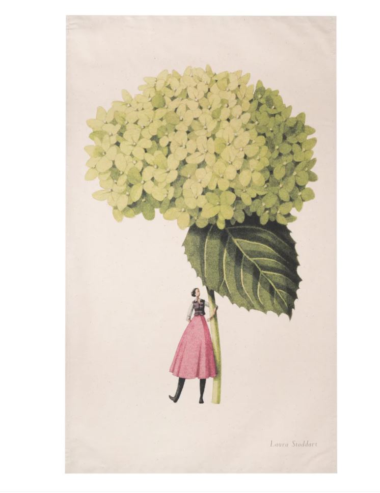 Laura Stoddart Annabelle Hydrangea Tea Towel