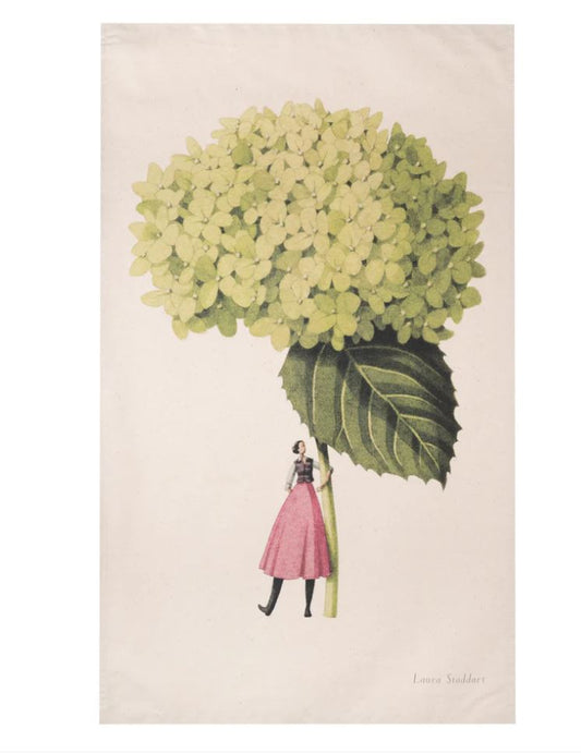 Laura Stoddart Annabelle Hydrangea Tea Towel