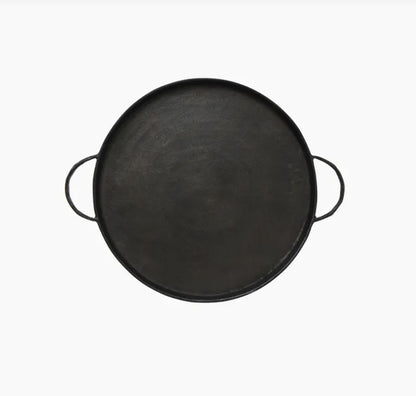 Balto Round Tray with Handles