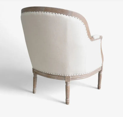 Beckett Studded Linen Chair