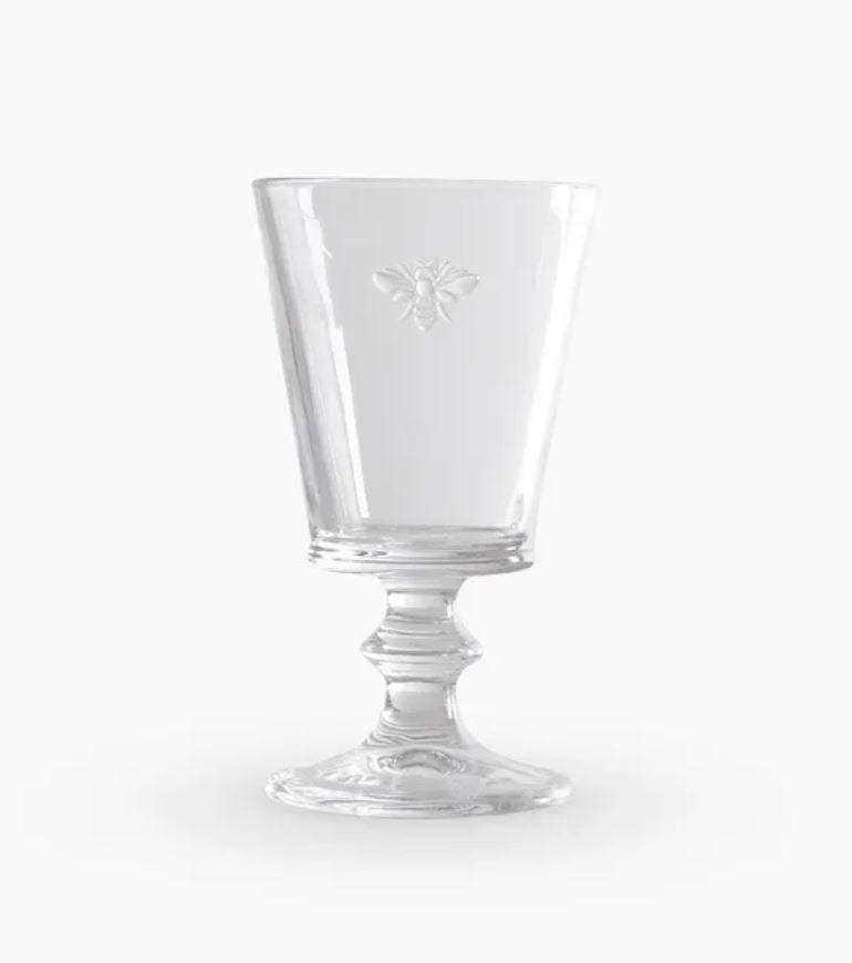 French Bee Wine & Water Glass
