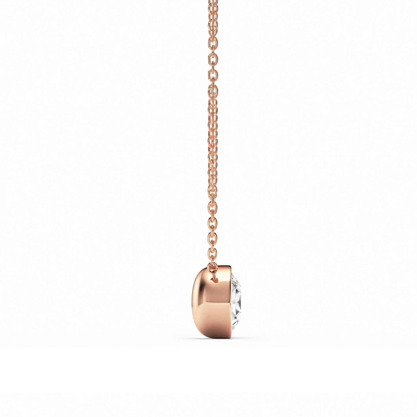 Clear Crystal Necklace – Rose Gold Plated