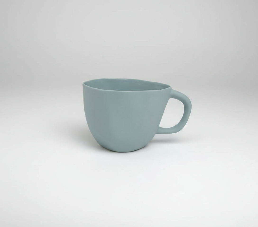 Amaï Ceramic Cup With Handle - Pale Blue