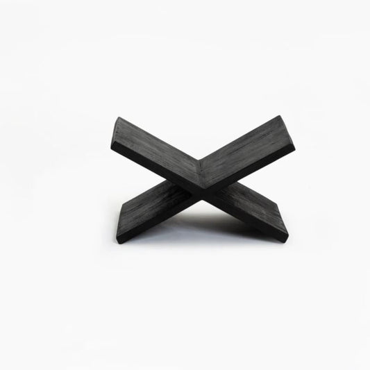 Black Timber Book Display Stand