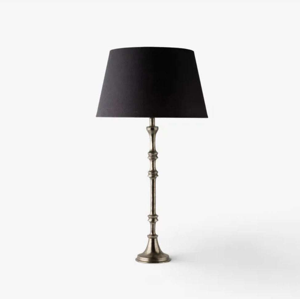 Chelsea Antique Silver Lamp Base - Arriving July