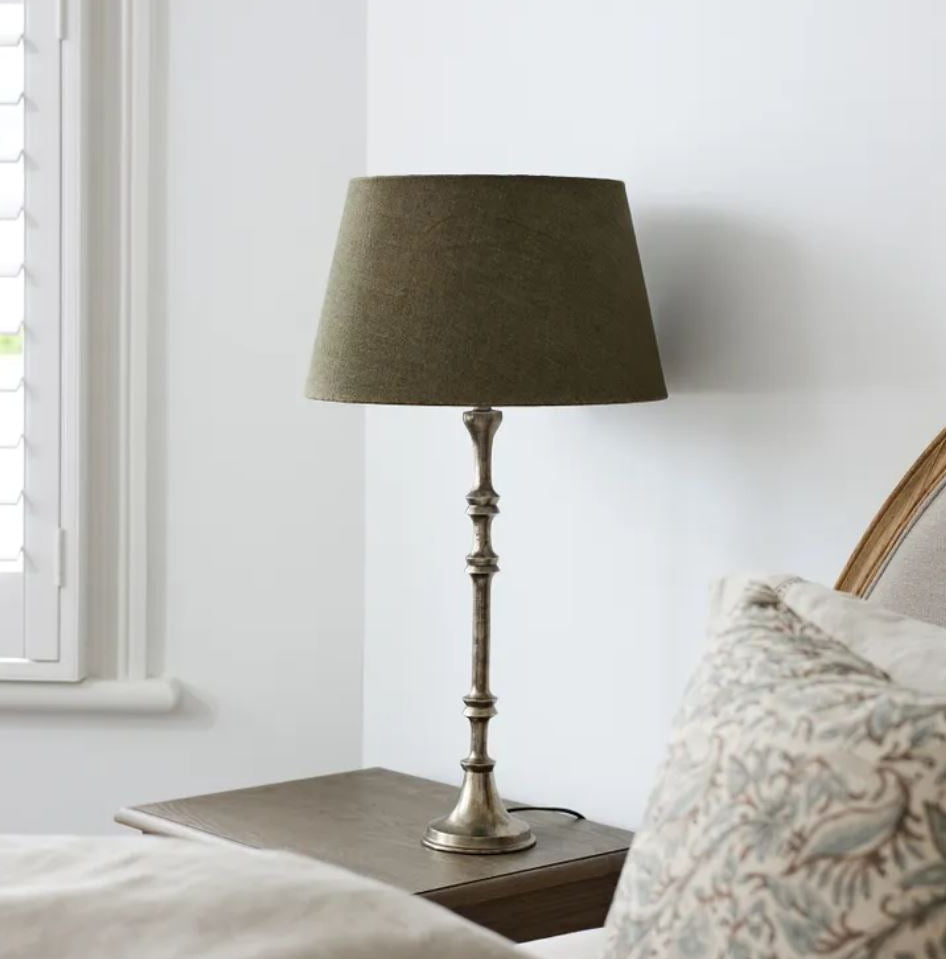 Chelsea Antique Silver Lamp Base - Arriving July