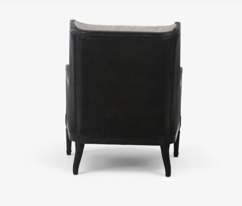 Chester Rattan & Timber Black Occasional Chair | Pre Order Now | Arriving November (Copy)