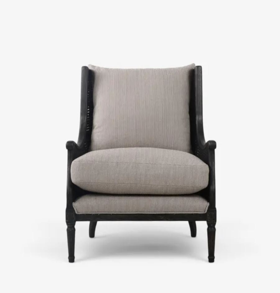 Chester Rattan & Timber Black Occasional Chair | Pre Order Now | Arriving November (Copy)