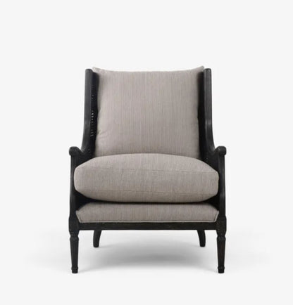 Chester Rattan & Timber Black Occasional Chair | Pre Order Now | Arriving November (Copy)