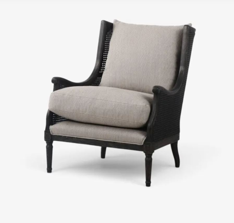 Chester Rattan & Timber Black Occasional Chair | Pre Order Now | Arriving November (Copy)