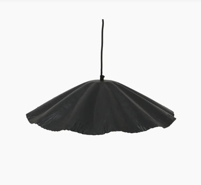 Fiorella Crimped Black & Gold Pendant | In Stock & Ready To Ship