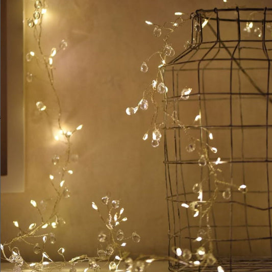 Crystal Cluster Fairy Lights - Plug In