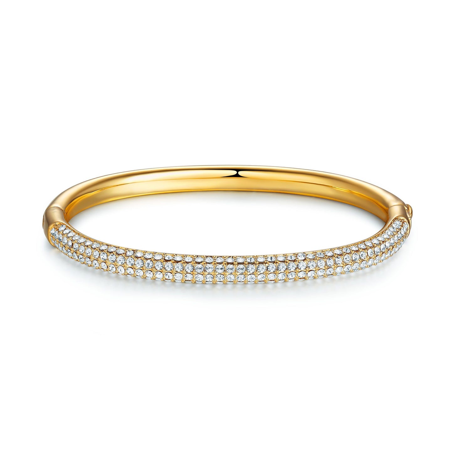 Austrian Pave Crystal Bangle Bracelet