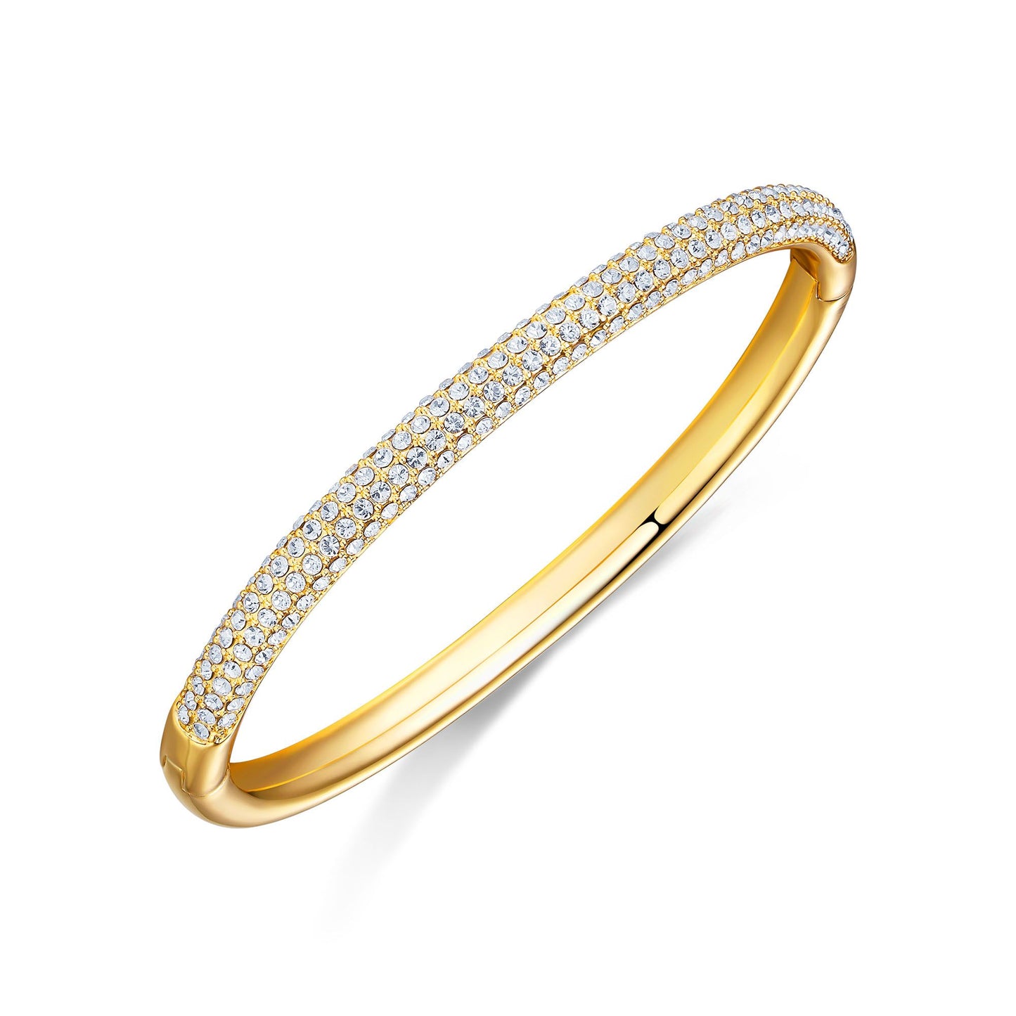 Austrian Pave Crystal Bangle Bracelet