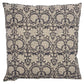 Introducing the Paradise Linen Dark Blue Cushion crafted by Chamois, a renowned Swedish interior and fashion brand. This stunning addition to your home decor features a traditional Indian block print in a dark blue and natural hue pattern, and is made with 100% Belgian Linen for its superior quality and durability. To ensure maximum comfort, a quality feather insert is also included. Front.