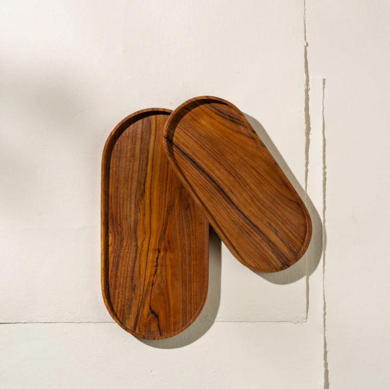 Teak serving board