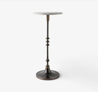 Emerson Marble & Iron Side Table