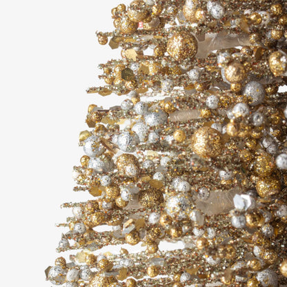 Champagne Glow Christmas Tree Medium styled