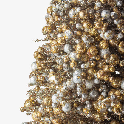 Champagne Glow Christmas Tree Small styled