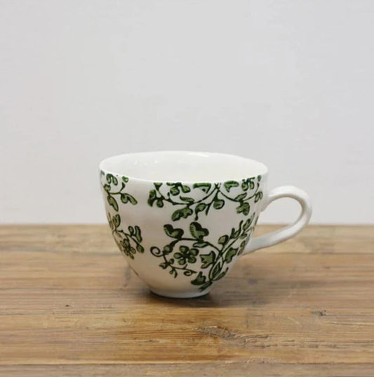 Florentine Verde Handpainted Cup
