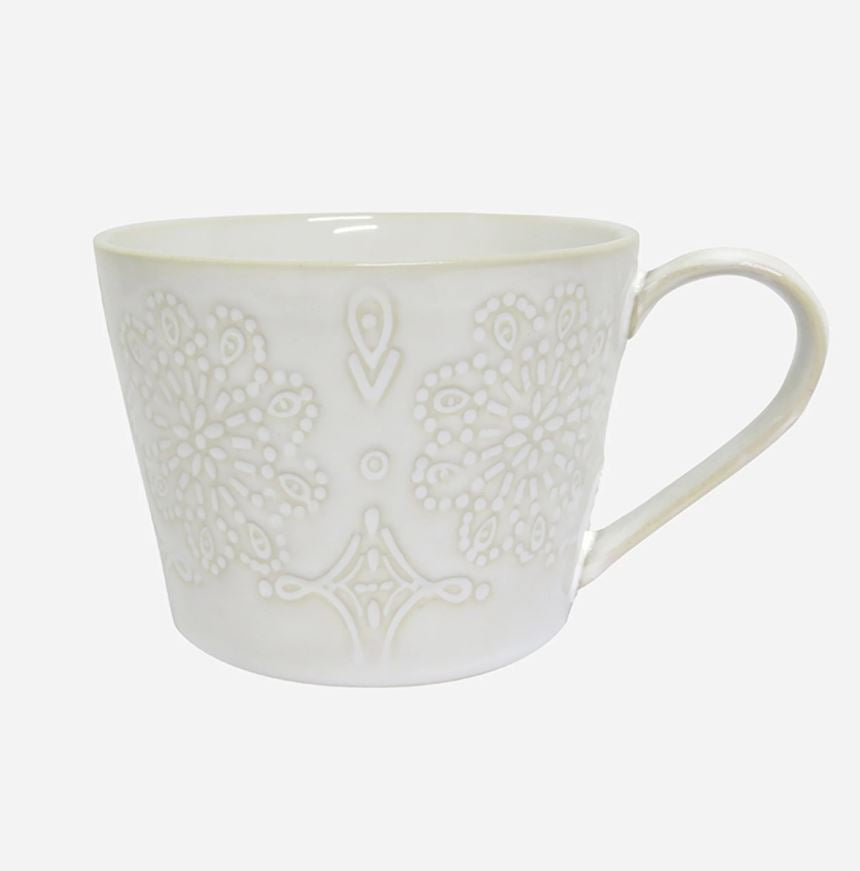 Frette Ivory Glazed Ceramic Cup