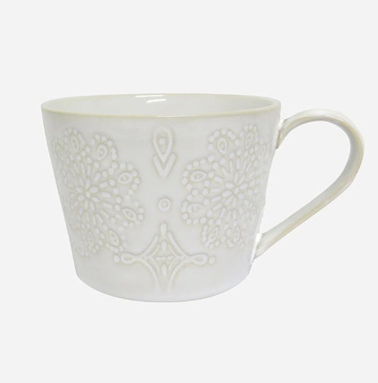 Frette Ivory Glazed Ceramic Cup