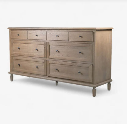 Freya Oak Double Chest Of Drawers - In Stock & Ready To Ship