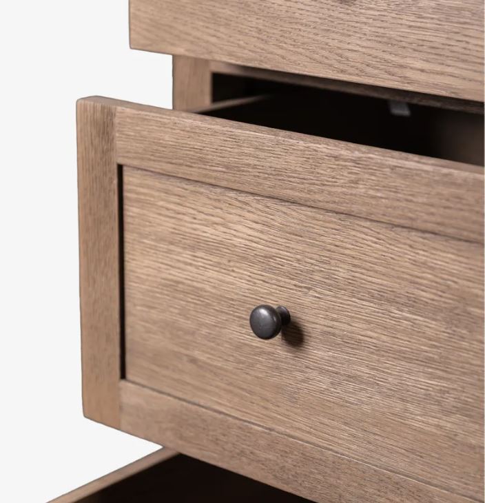 Freya Oak Double Chest Of Drawers - In Stock & Ready To Ship