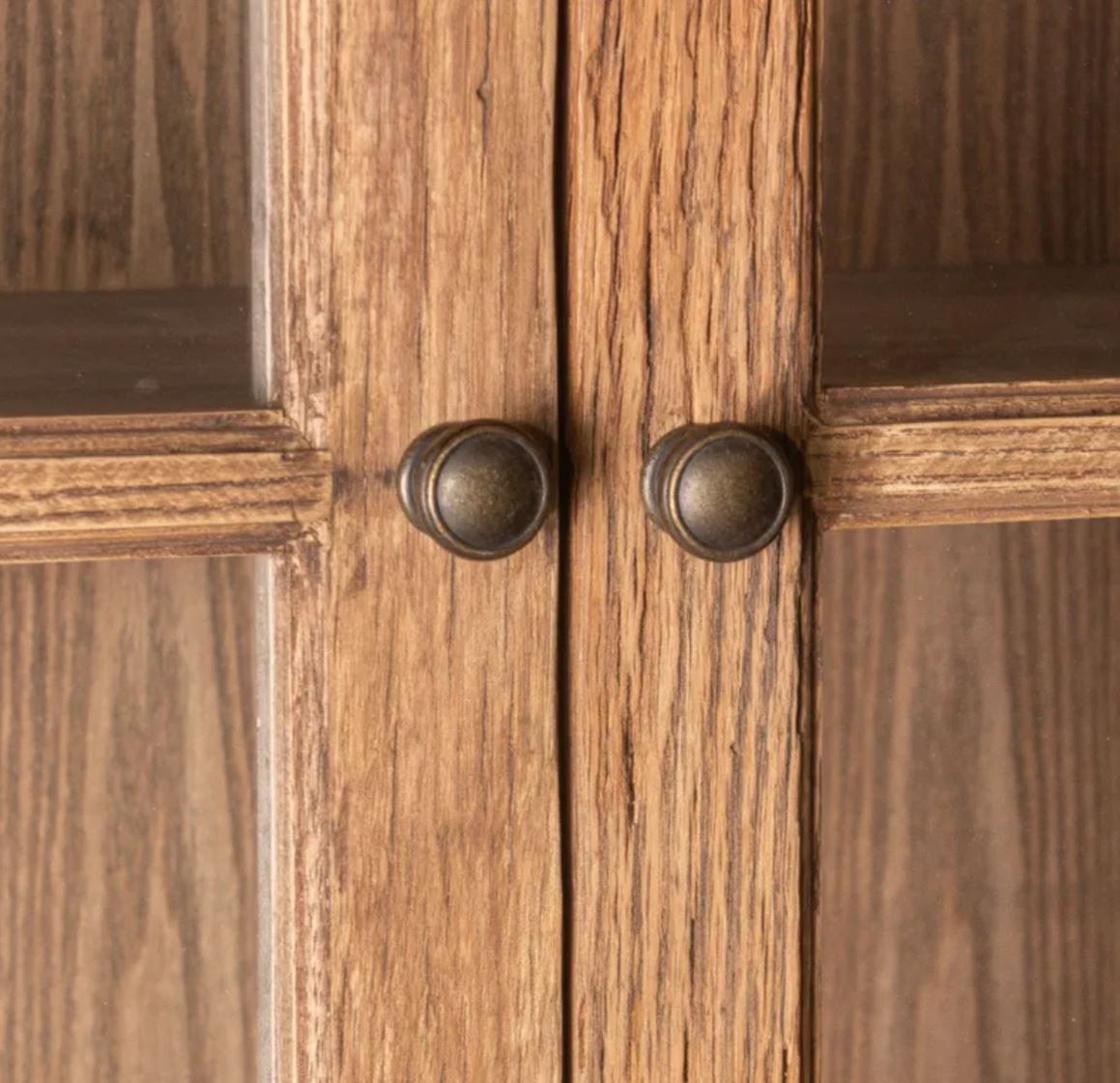 Baldwin Oak & Glass Bookcase Cabinet | Pre Order Now |  Arriving Mid October