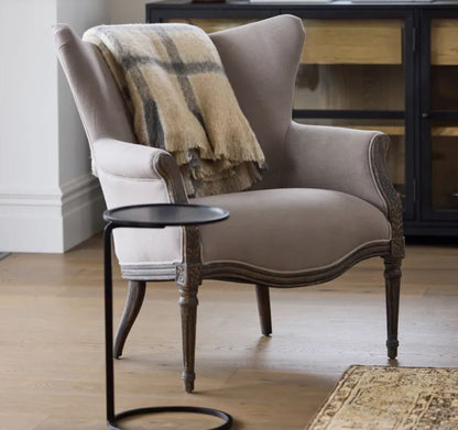 Grace Linen & Oak Armchair - Online Exclusive