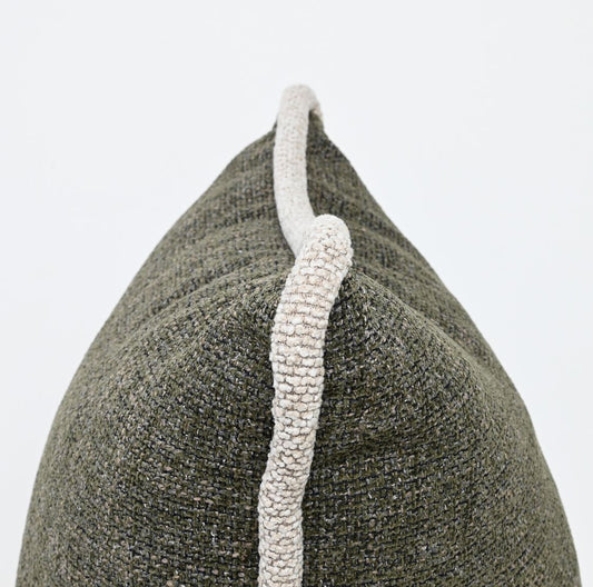 Dark Olive Textured Cushion 57cm x 57cm
