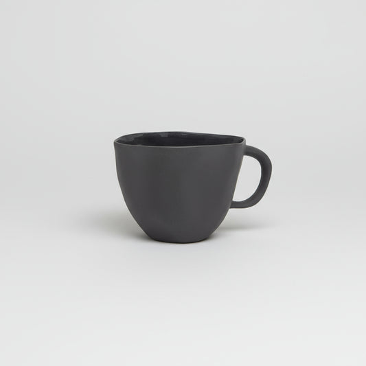 Amaï Ceramic Cup With Handle - Charcoal