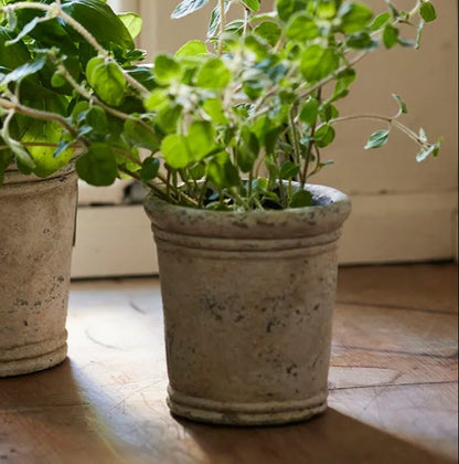 Gris Petite Distressed Pot