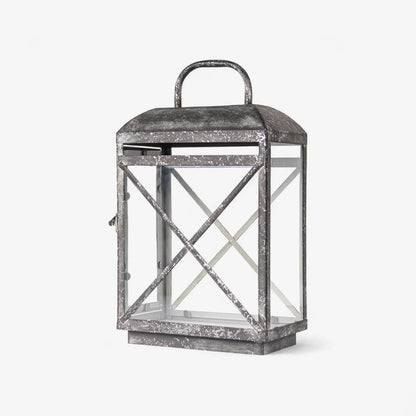 Jardin Aged Grey Lantern - Small