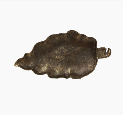 Aged Gold Leaf Plate