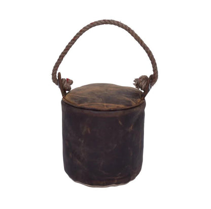 Aged Leather Door Stop